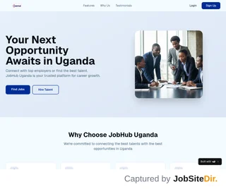 JobHub Uganda platform preview