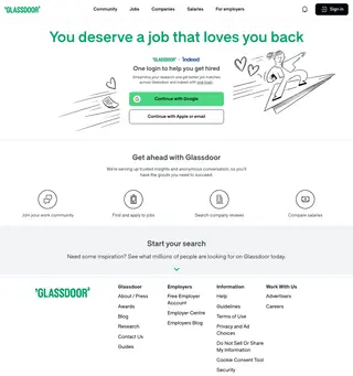 Glassdoor screenshot preview
