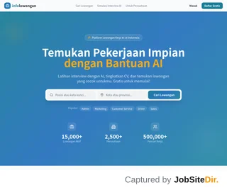 Infolowongan screenshot preview Infolowongan screenshot preview