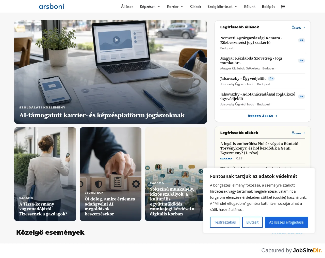 Arsboni website screenshot