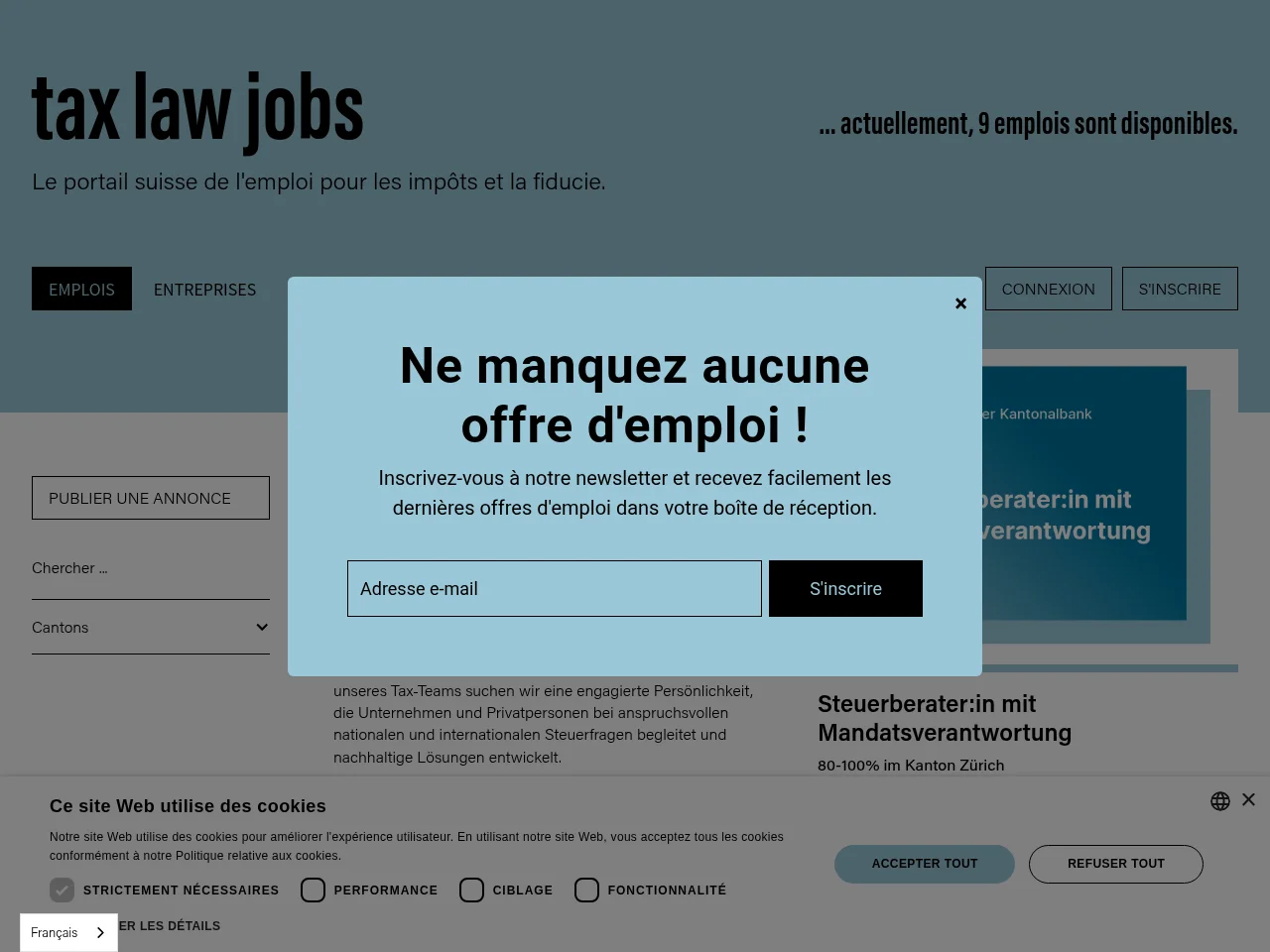 taxlawjobs screenshot taxlawjobs website screenshot