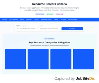 Resource Careers Canada screenshot preview Resource Careers Canada screenshot preview