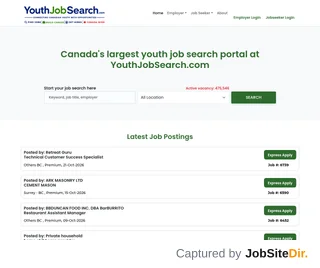 YouthJobSearch screenshot preview