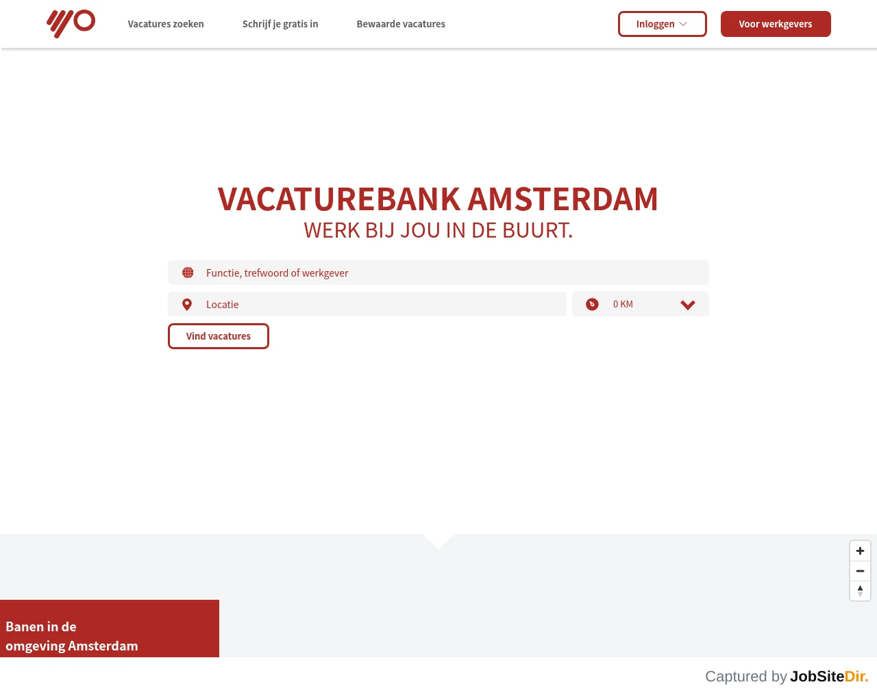 Vacaturebank Amsterdam screenshot Vacaturebank Amsterdam website screenshot