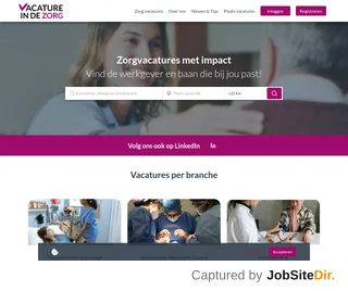 Vacature in de Zorg screenshot preview
