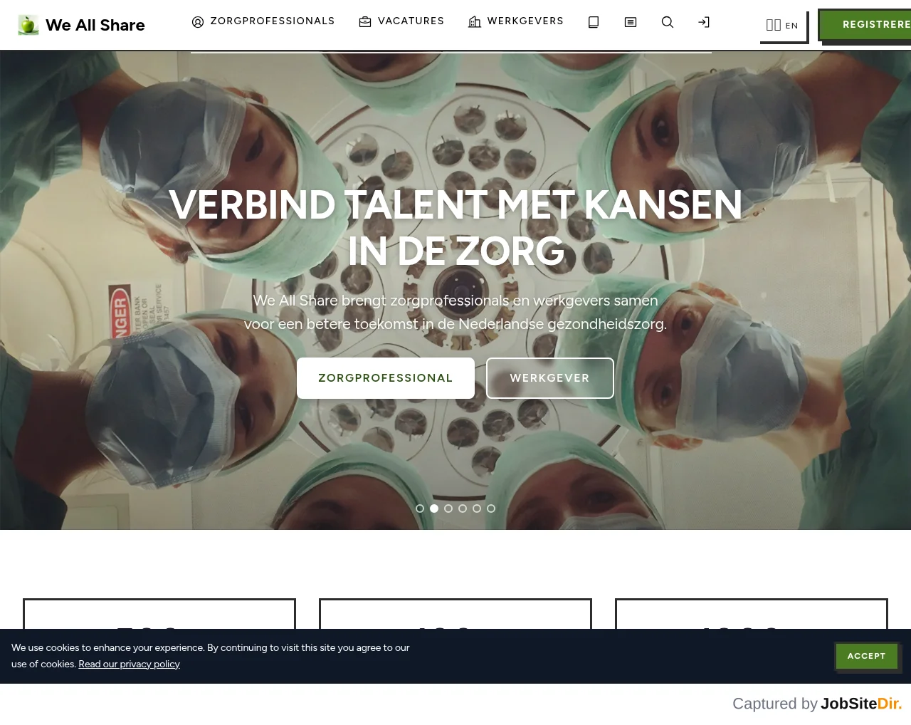 We All Share website screenshot