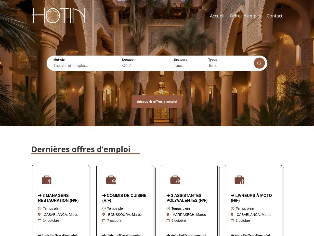 Hotin screenshot Hotin website screenshot