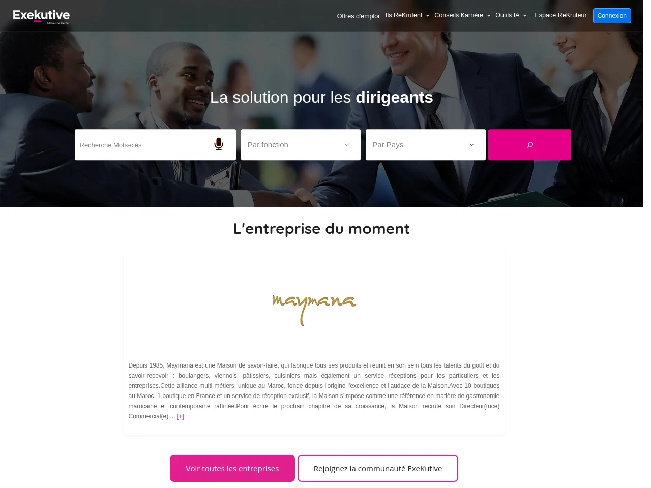 ExeKutive screenshot ExeKutive website screenshot