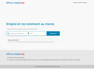 Offres-emploi platform preview Offres-emploi platform preview