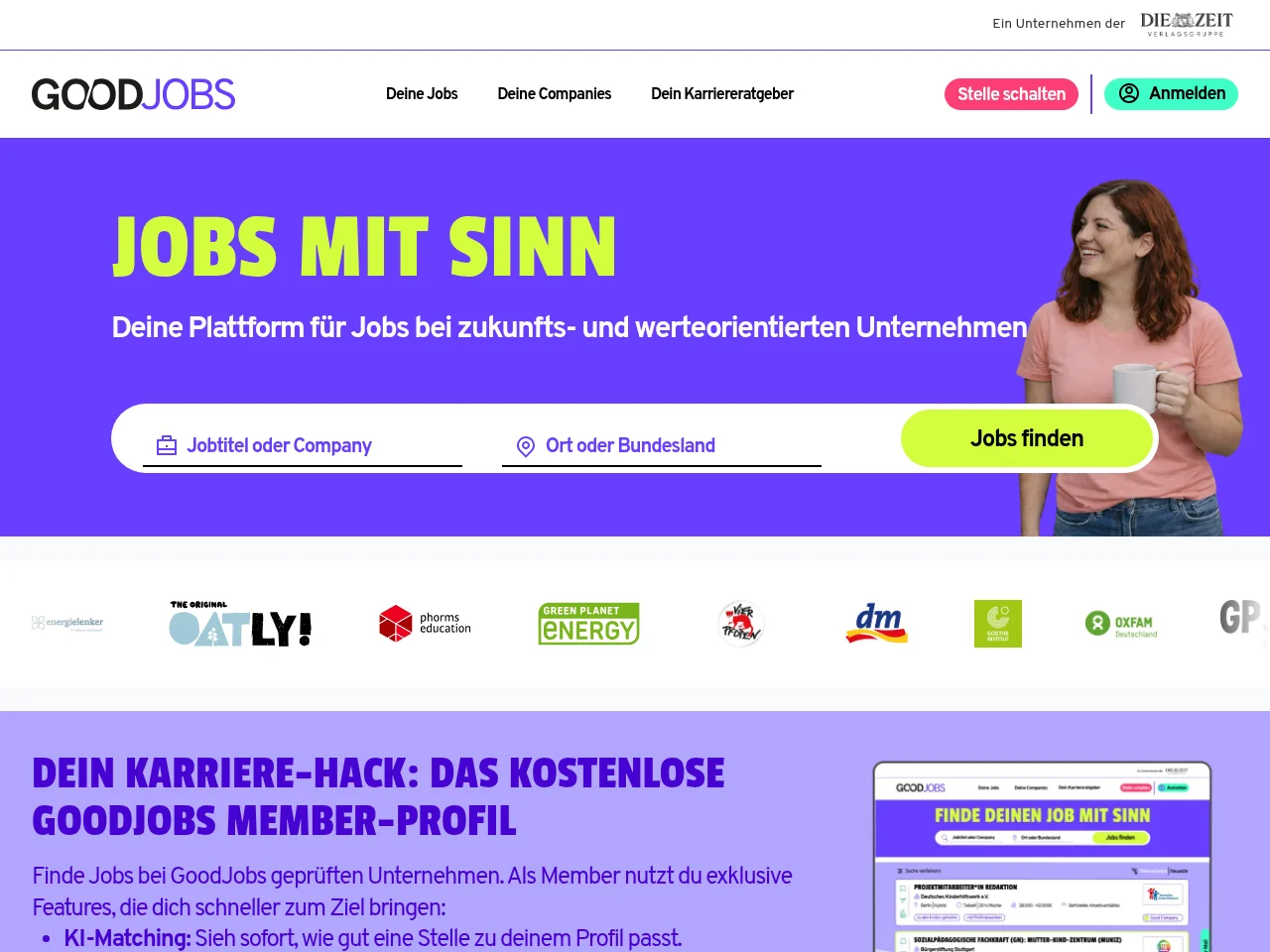 GoodJobs screenshot GoodJobs website screenshot