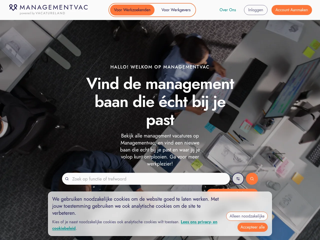 Managementvac website screenshot