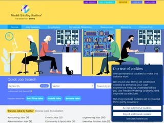 Flexible Working Scotland Jobs Board screenshot preview