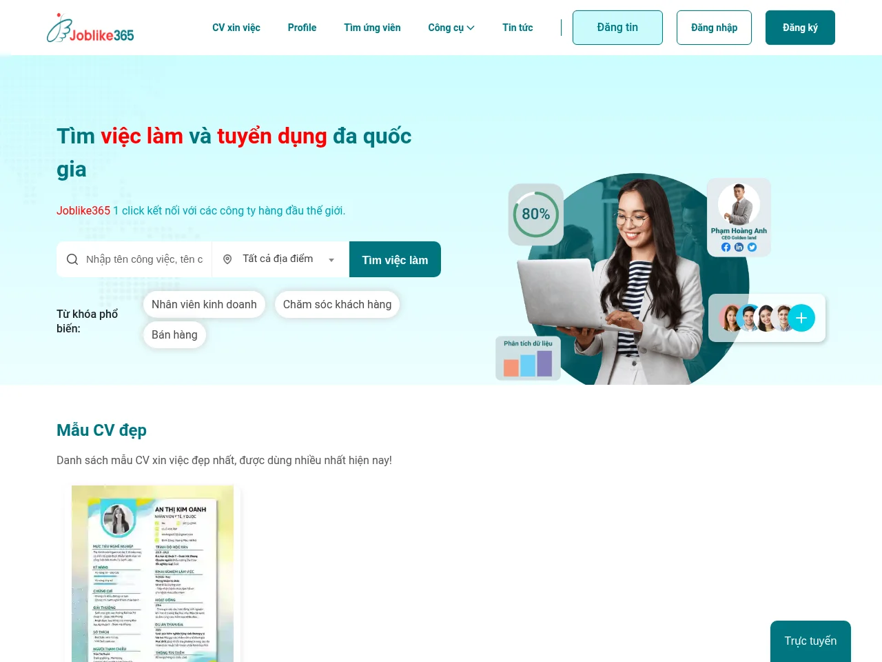 Joblike365 screenshot Joblike365 website screenshot