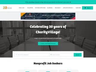 CharityVillage screenshot preview