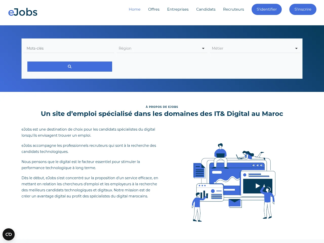 eJobs screenshot eJobs website screenshot