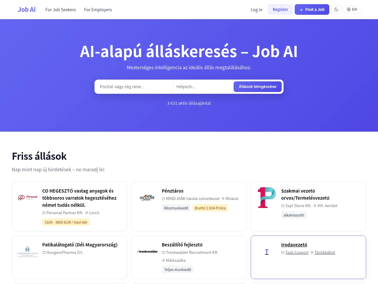 Job AI screenshot Job AI website screenshot
