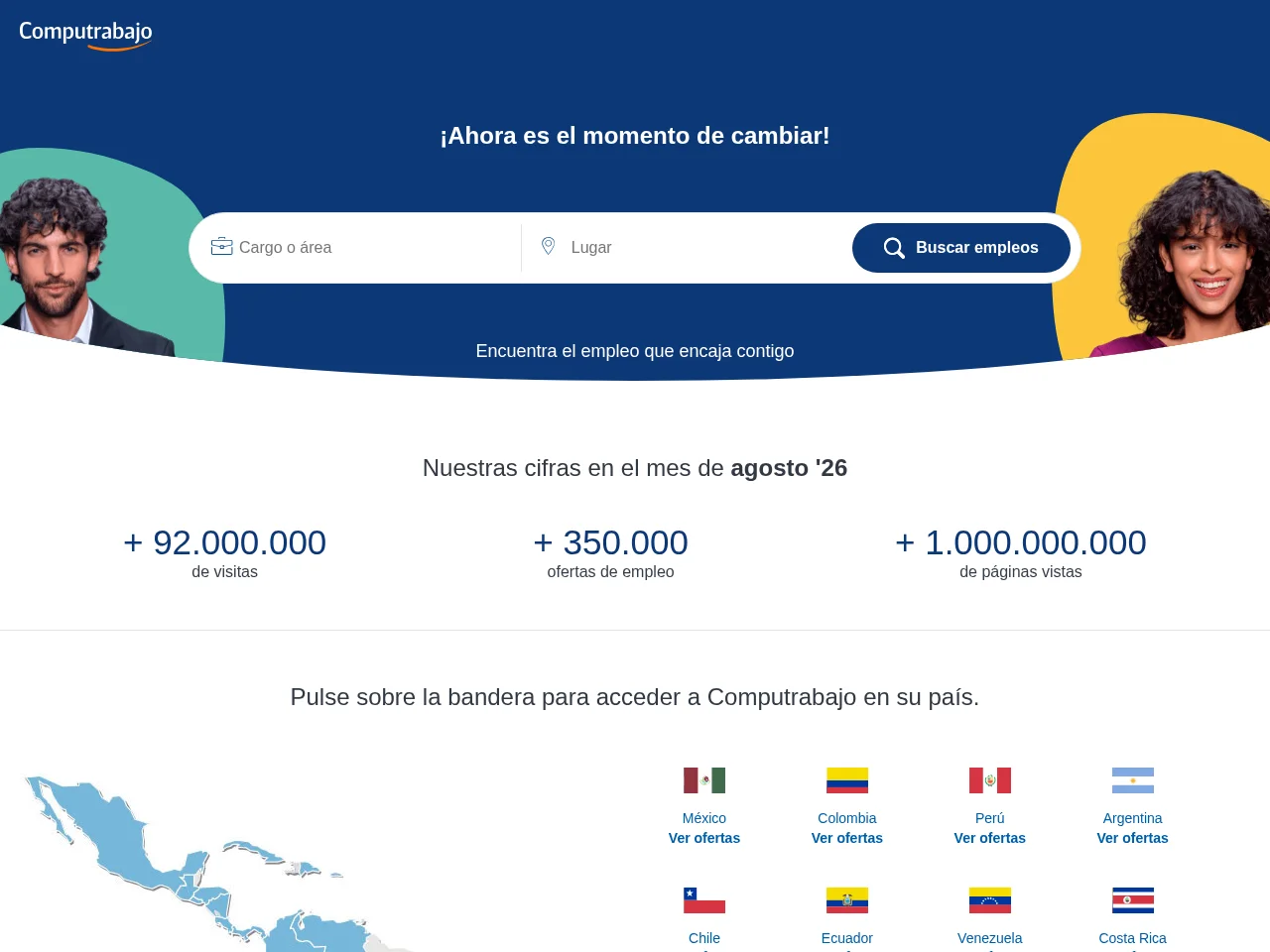 Computrabajo screenshot Computrabajo website screenshot