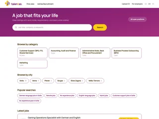 Talentas platform preview Talentas platform preview
