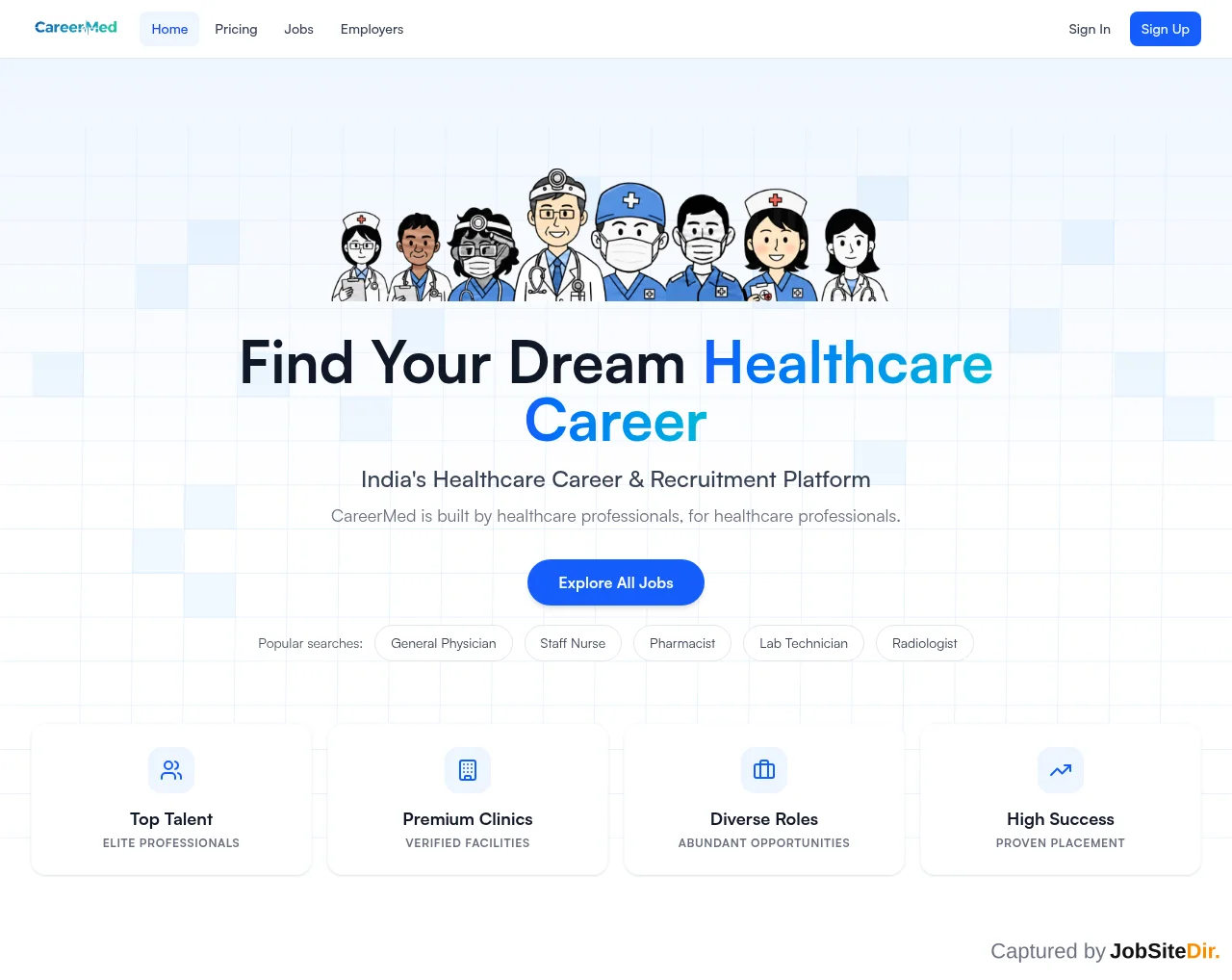 CareerMed screenshot CareerMed website screenshot
