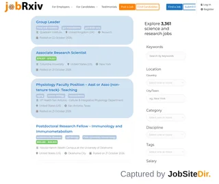 jobRxiv screenshot preview