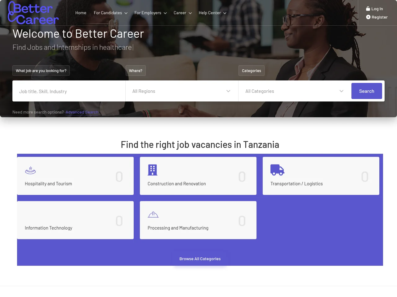 Better Career screenshot Better Career website screenshot