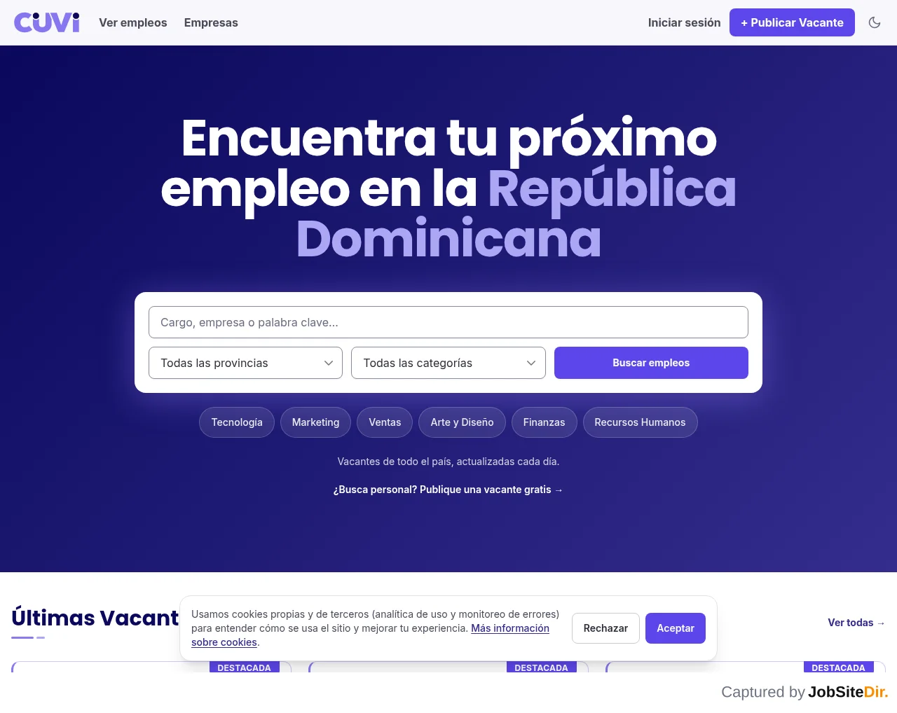 CUVI screenshot CUVI website screenshot