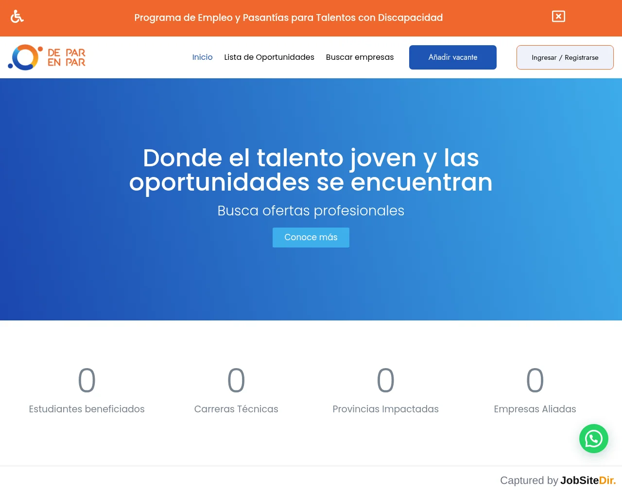 De Par en Par screenshot De Par en Par website screenshot