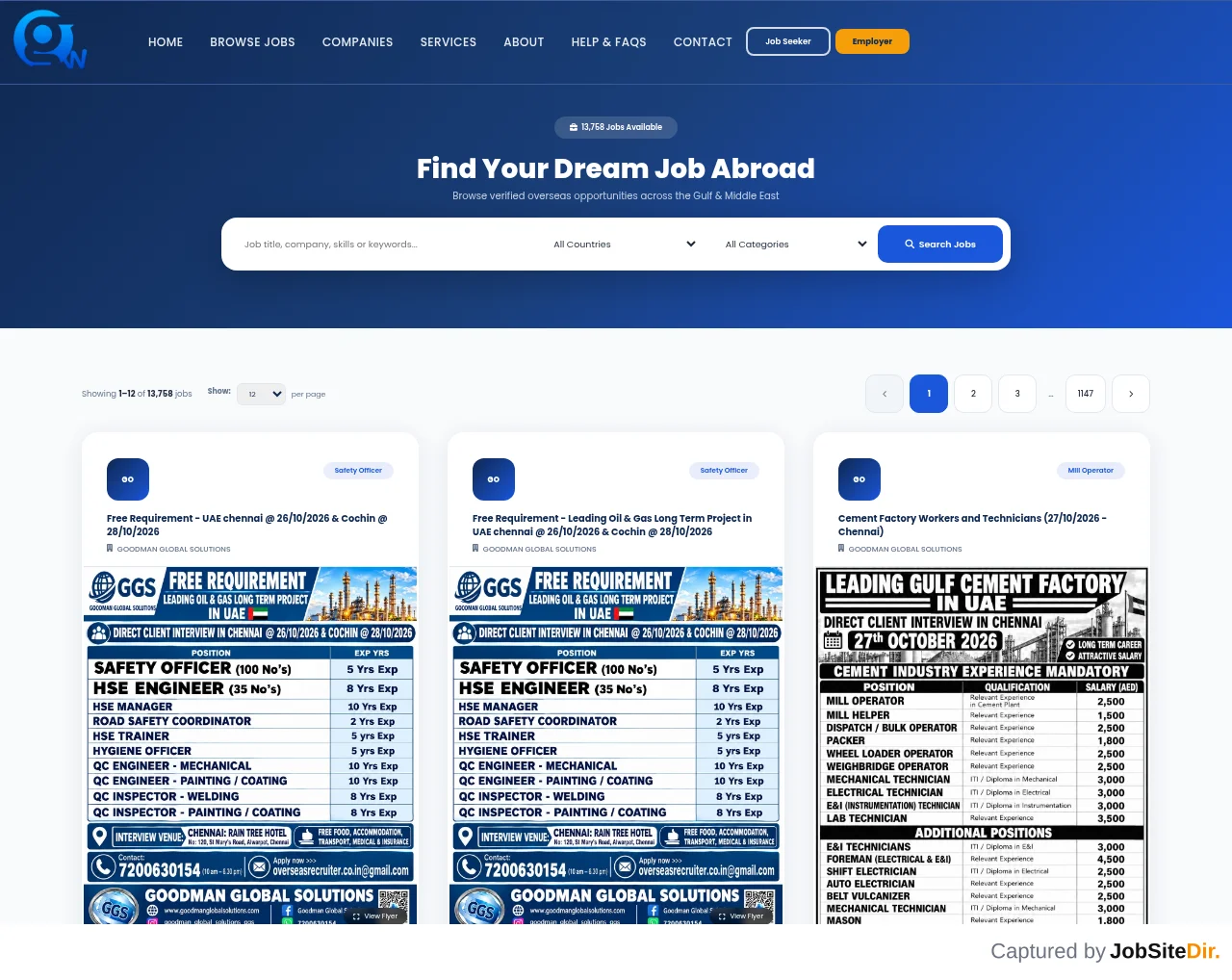 Gulfwalkin website screenshot