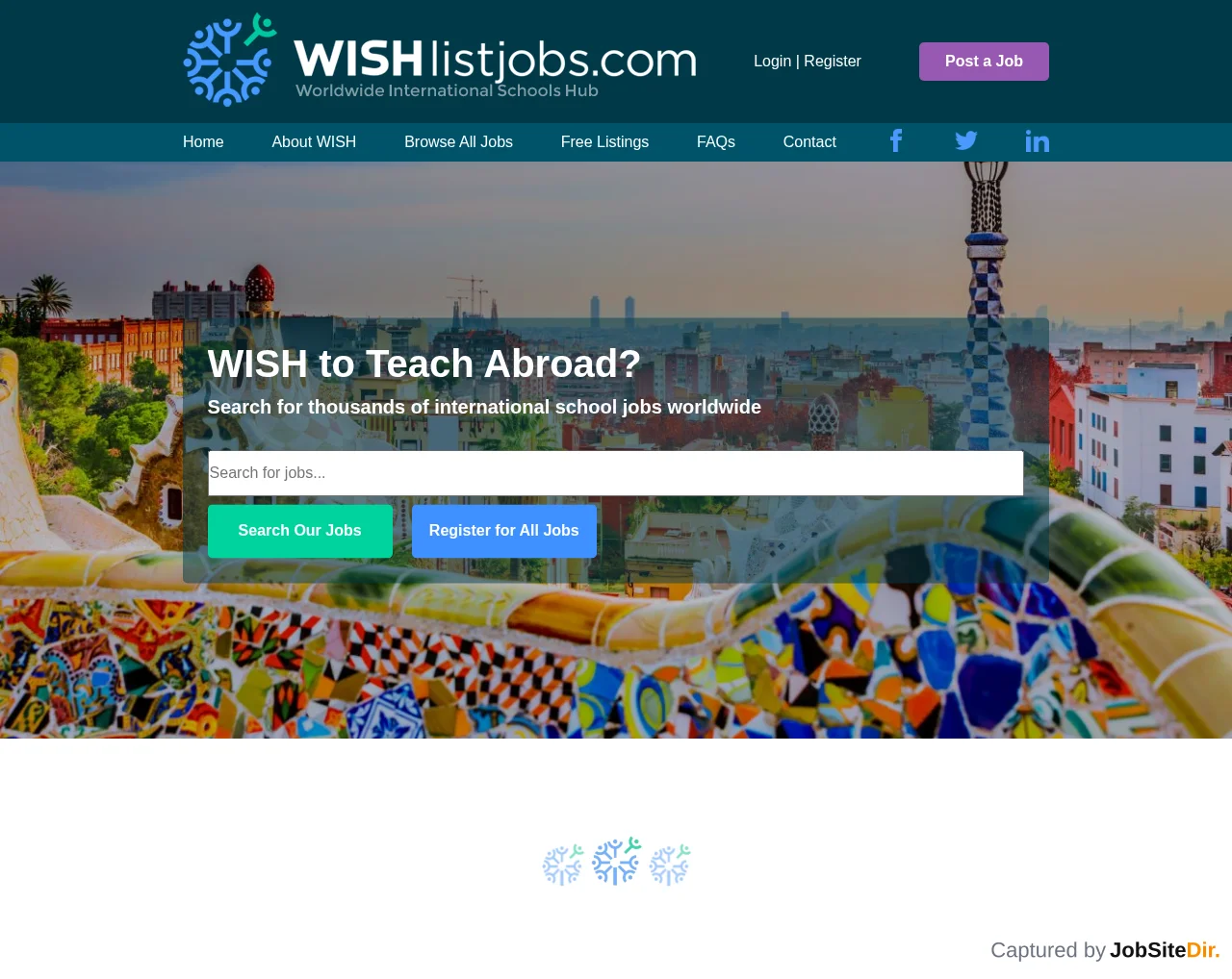 WISHlistjobs website screenshot