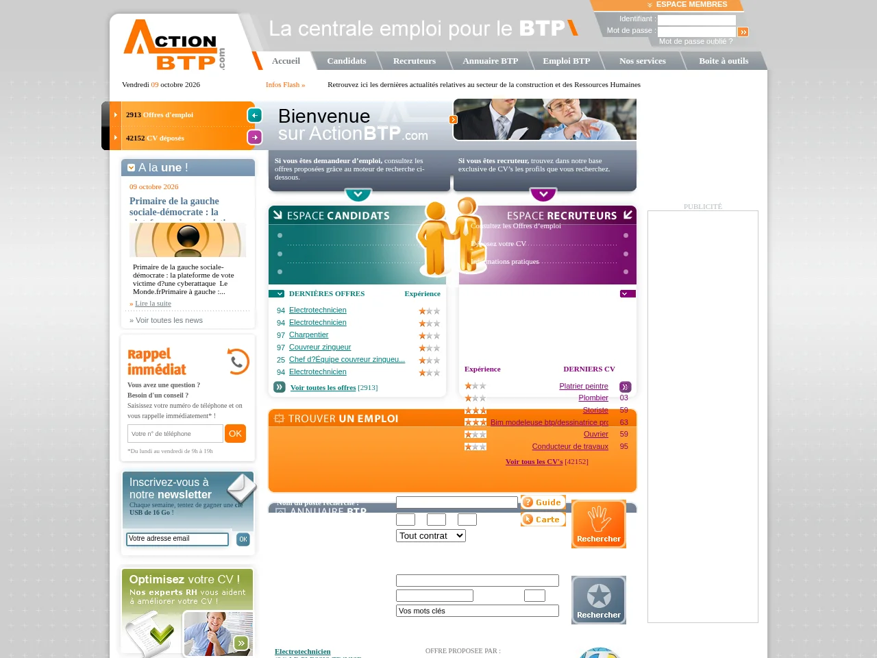 Action BTP screenshot Action BTP website screenshot