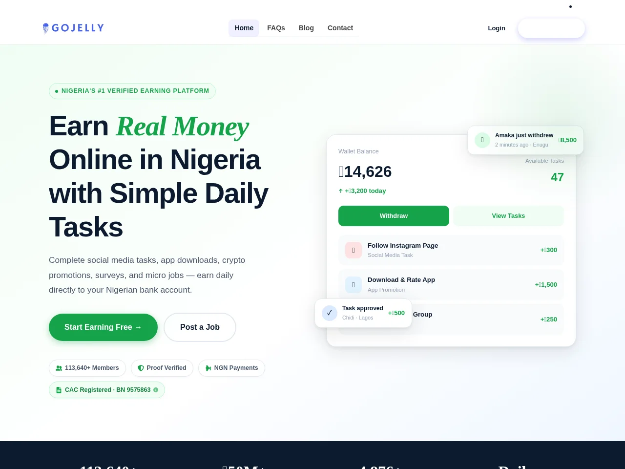 GoJelly website screenshot