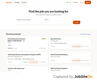 Jobomas Nigeria screenshot preview Jobomas Nigeria screenshot preview