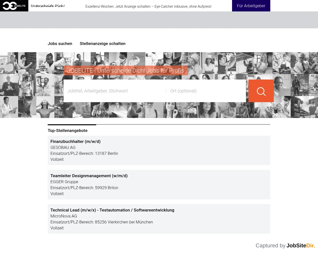 JOBELITE website screenshot