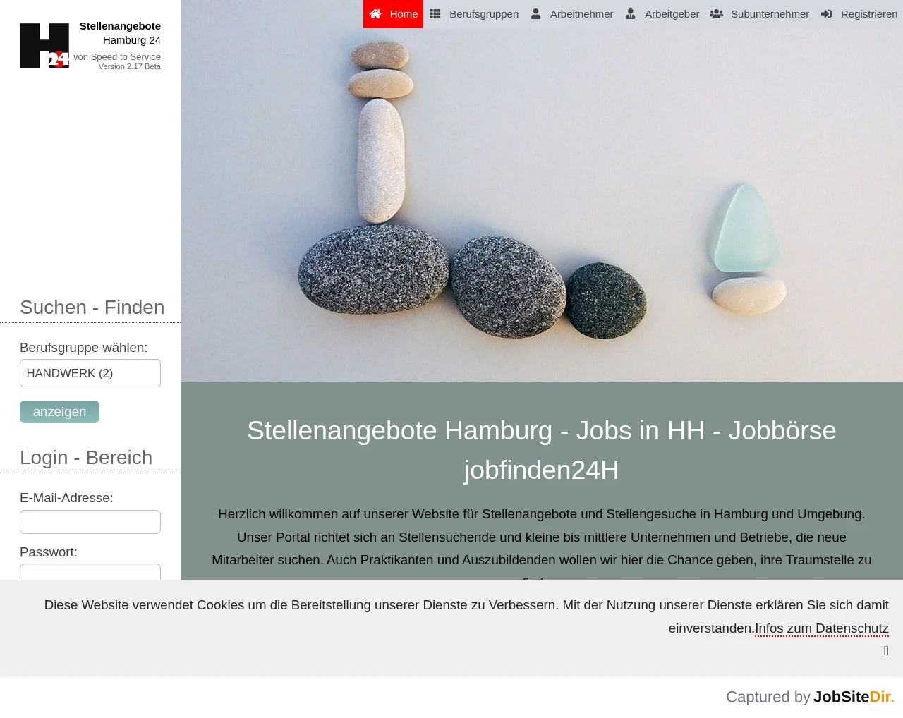 Stellenangebote Hamburg 24 screenshot Stellenangebote Hamburg 24 website screenshot