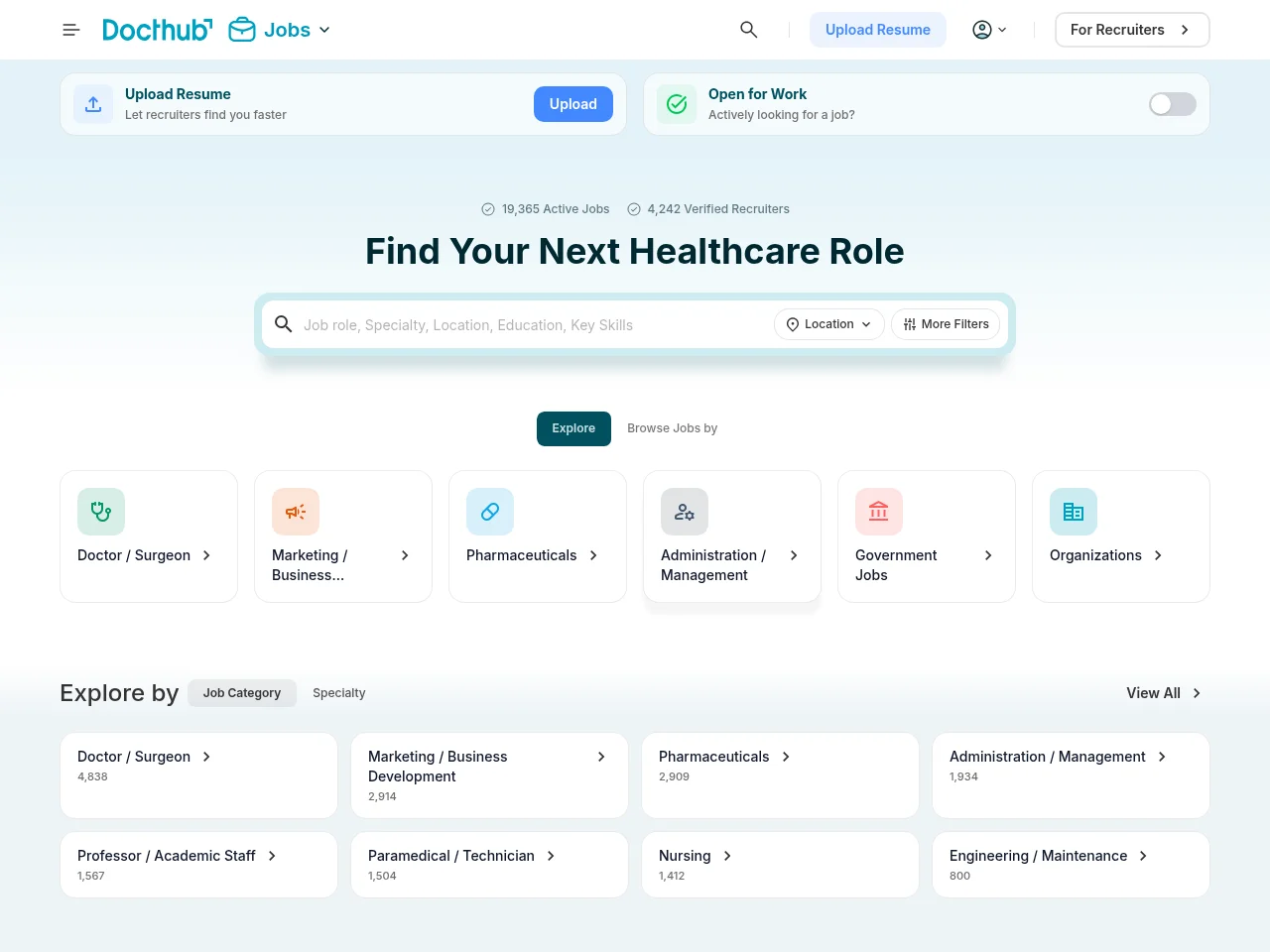 Docthub Jobs screenshot Docthub Jobs website screenshot