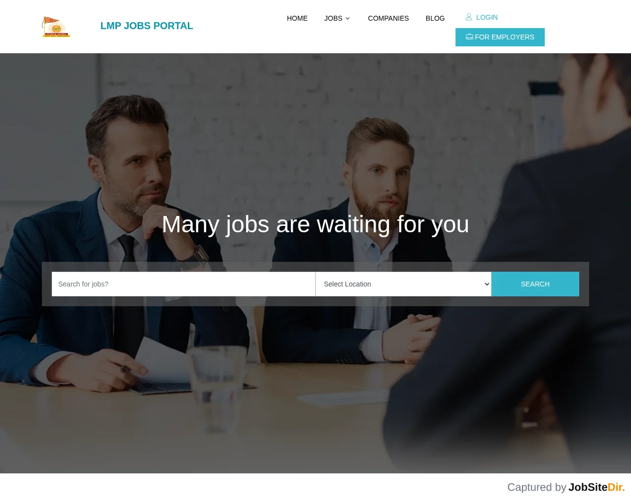 Lohana Mahaparishad Job Portal website screenshot
