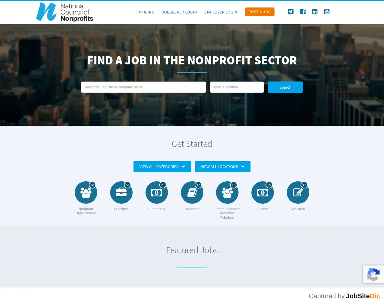 Nonprofit Jobs and Career Center screenshot Nonprofit Jobs and Career Center website screenshot