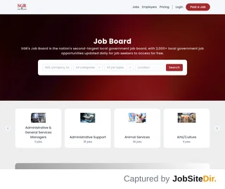 SGR Job Board screenshot preview SGR Job Board screenshot preview