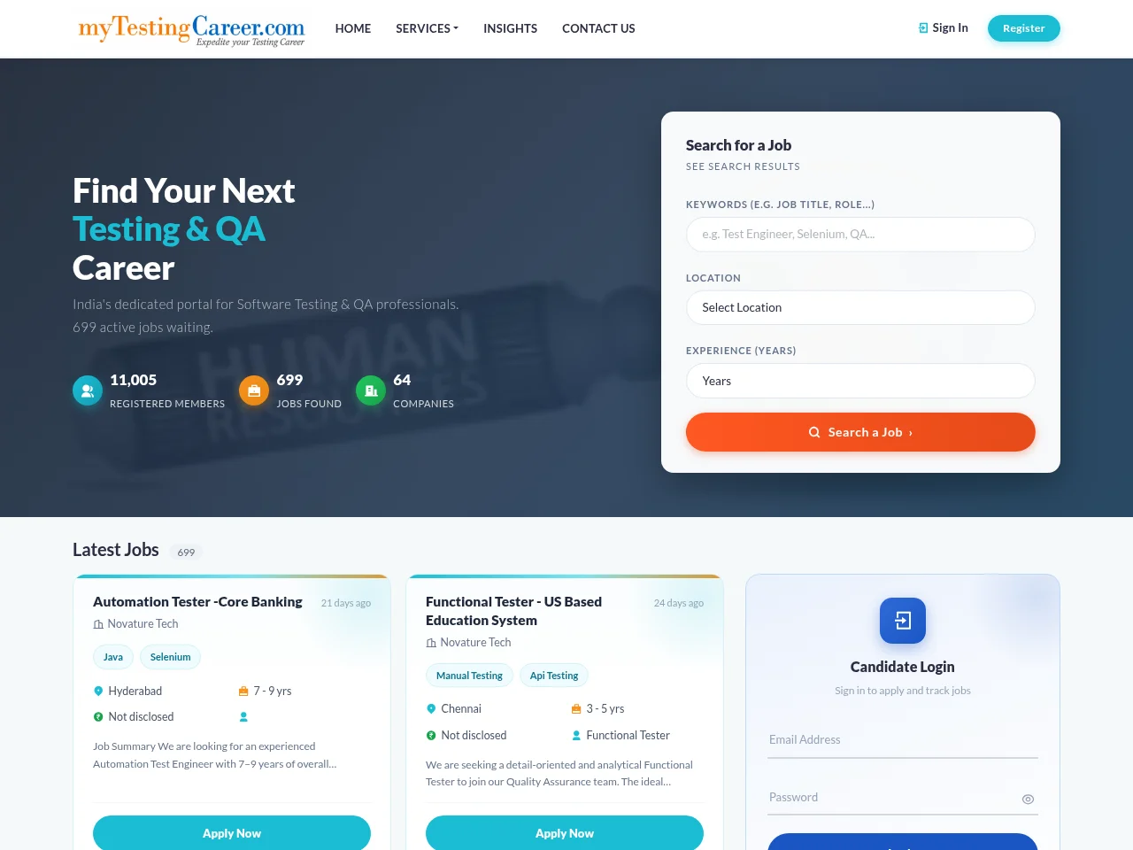 Novature Tech website screenshot