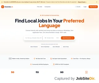 DesiJobs screenshot preview