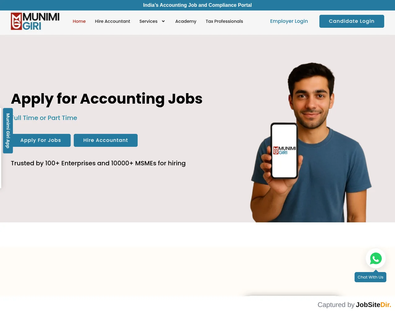 Munimi Giri website screenshot
