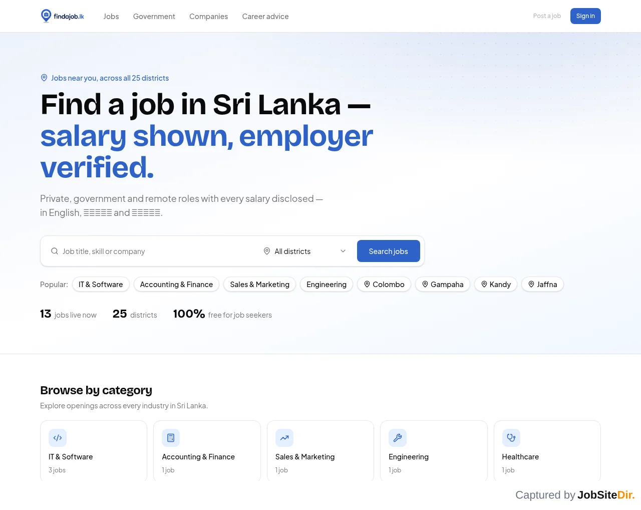 findajob screenshot findajob website screenshot