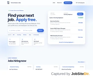 TurnToHuman Jobs platform preview