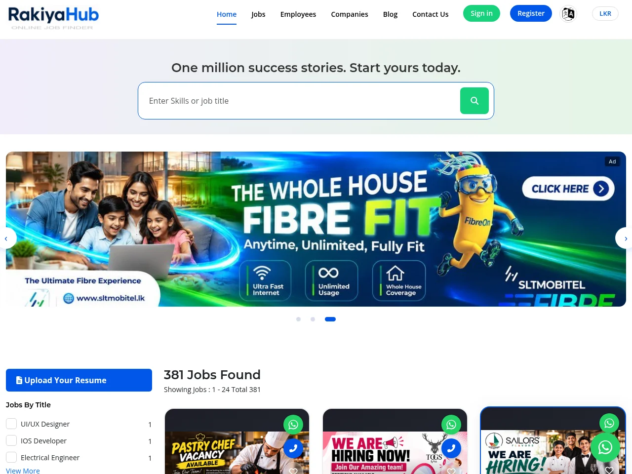 RakiyaHub website screenshot