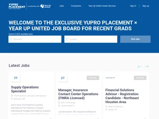 Year Up United Recent Graduate Job Board screenshot preview Year Up United Recent Graduate Job Board screenshot preview