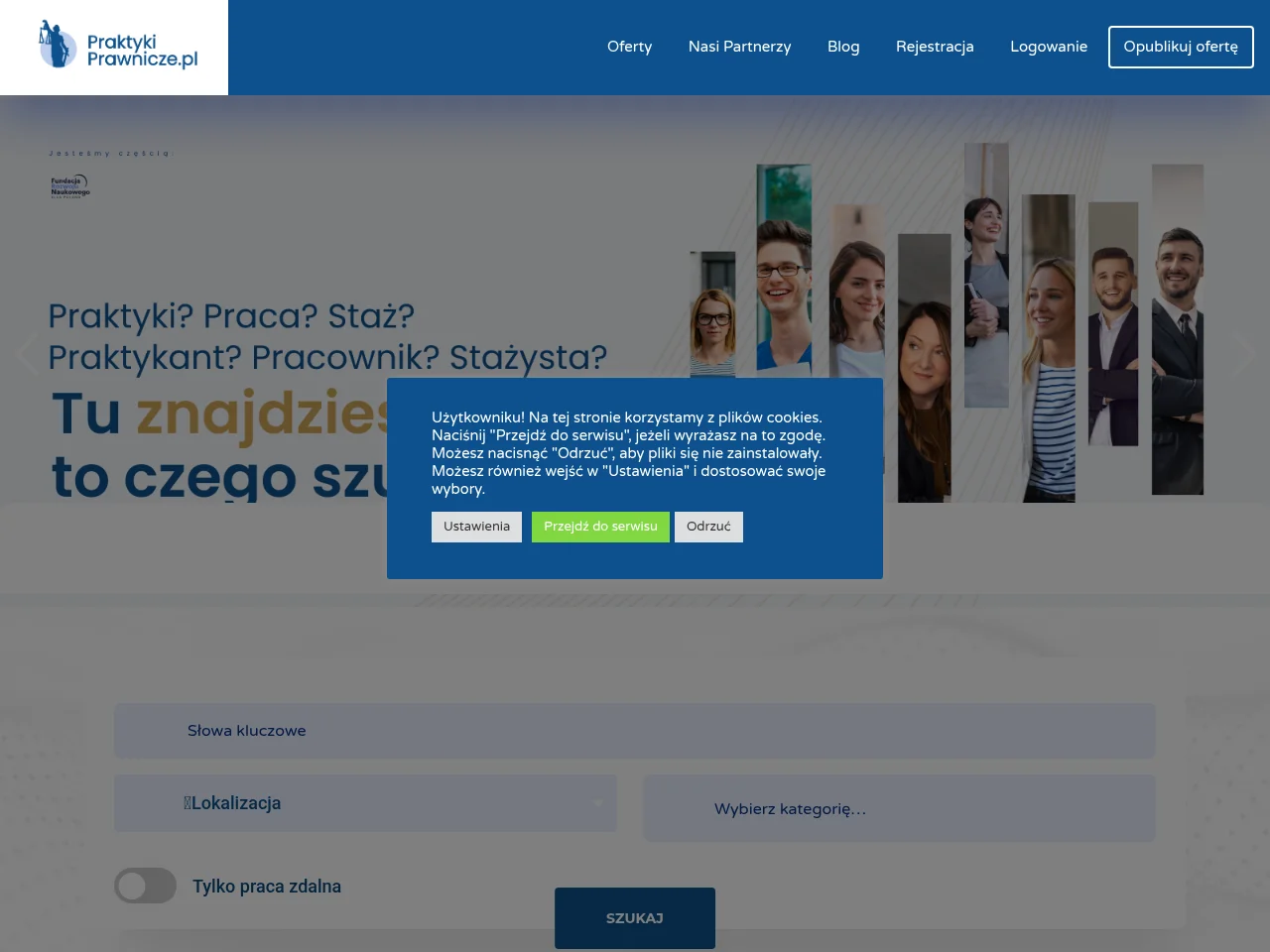 PraktykiPrawnicze screenshot PraktykiPrawnicze website screenshot