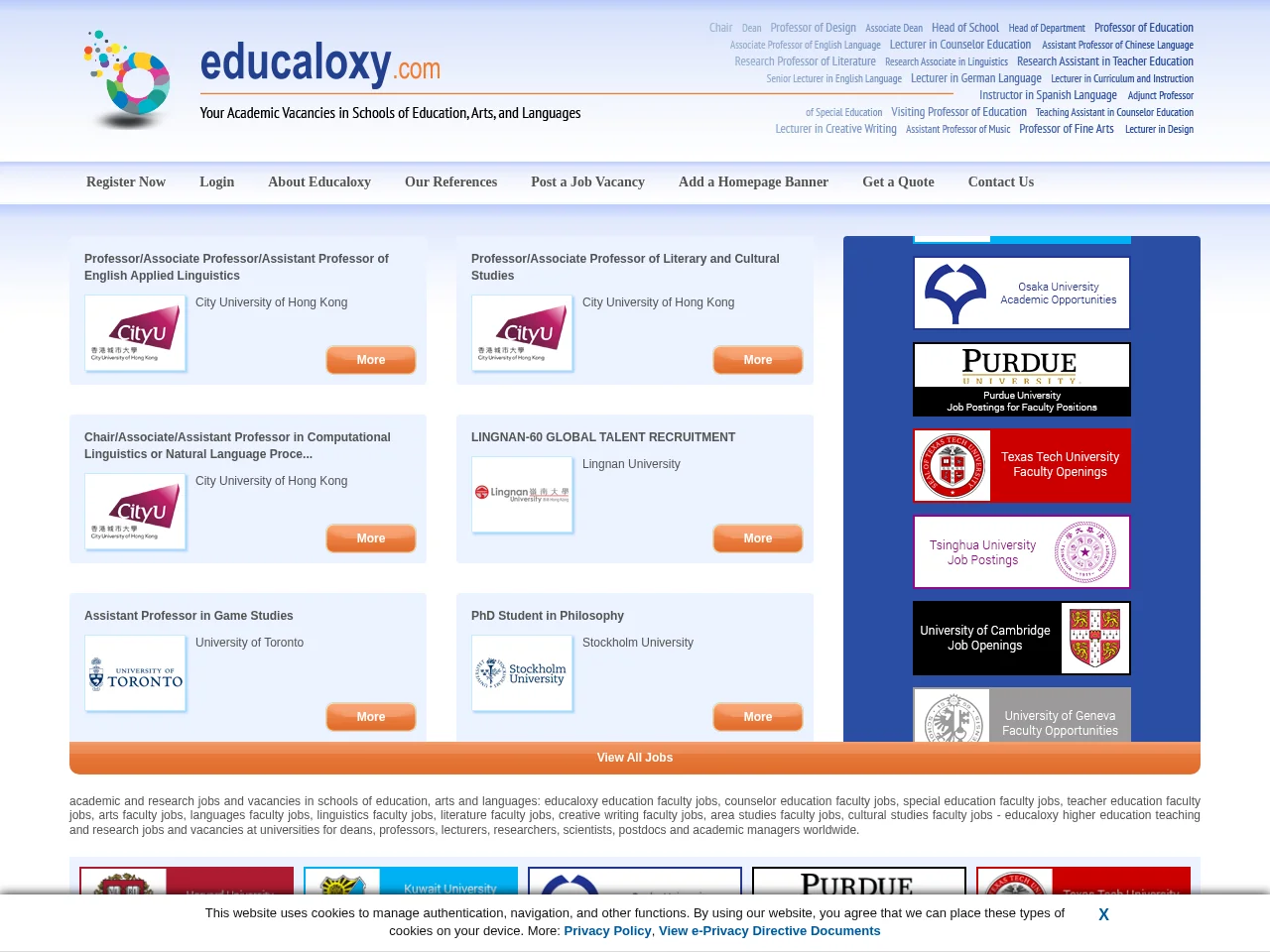 Educaloxy website screenshot