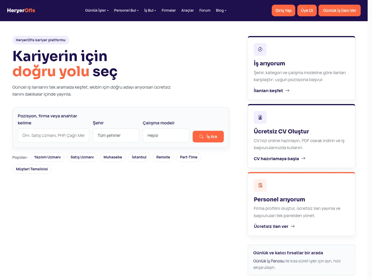 HeryerOfis screenshot HeryerOfis website screenshot