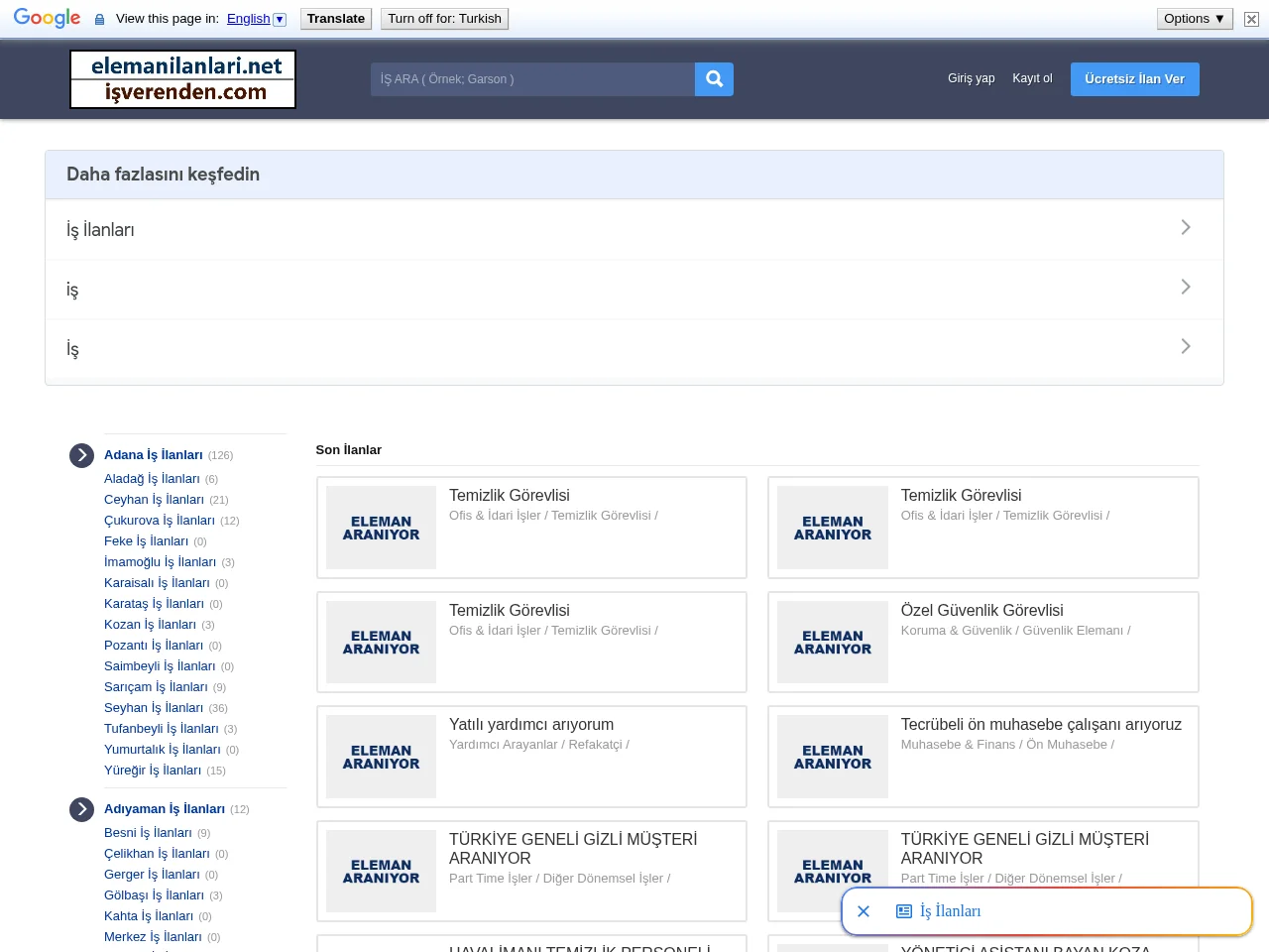 İşverenden website screenshot