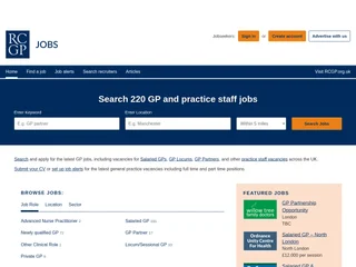 RCGP Jobs screenshot preview